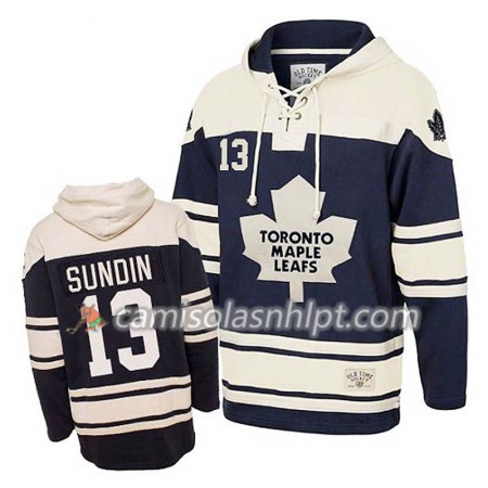 Camisola Toronto Maple Leafs Mats Sundin 13 Azul Sawyer Hoodie - Homem